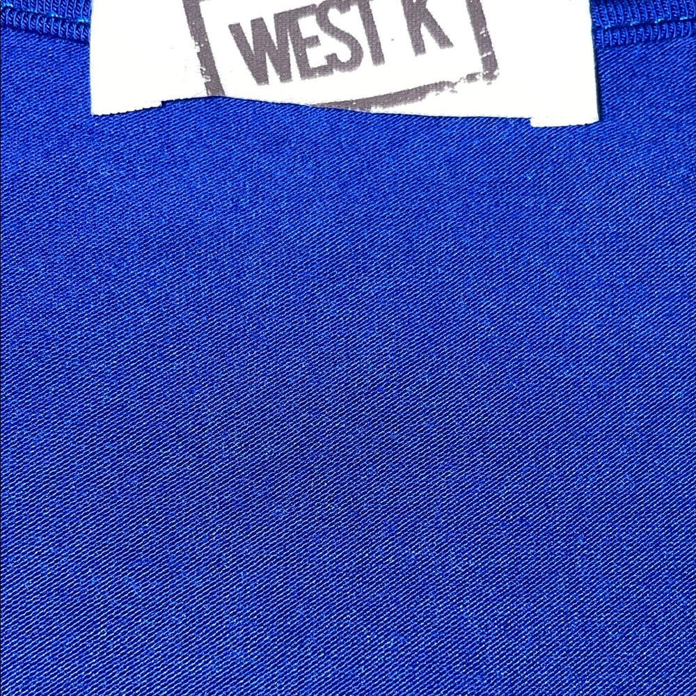 West K Chic Royal Blue Sleeveless Tank Top, XL - Picture 2 of 5